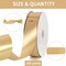 1-1/2 Inch (40mm) x 100 Yards Gold Wide Satin Ribbon Solid Fabric Ribbon for Gift Wrapping Chair Sash Valentine's Day Wedding Birthday Party Decoration Hair Floral Craft Sewing